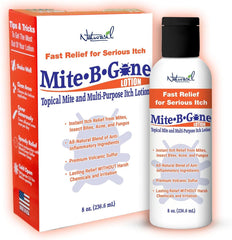 Naturasil Mite-B-Gone 8oz bottle ready for fast relief