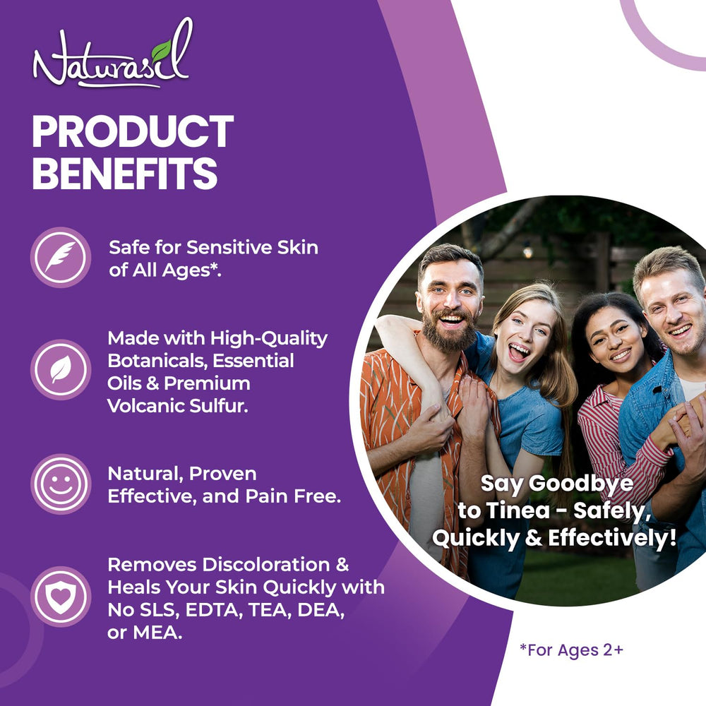 Naturasil skin care routine in bathroom setting with soap and oil