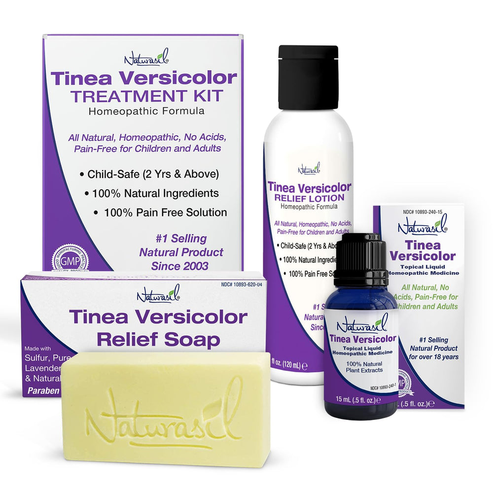 Naturasil Tinea Versicolor soap 4oz closeup for natural cleansing routine