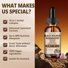 Nature Aurora gut-friendly, alcohol-free formula; suitable for sensitive stomachs.