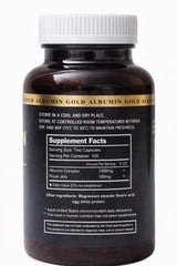 Nature-Bio Premium Albumin Gold 5000 bottle pour, promotes daily energy and recovery