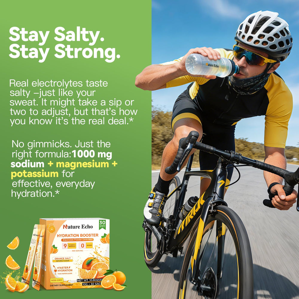 Nature Echo 30-stick package for convenient workout hydration
