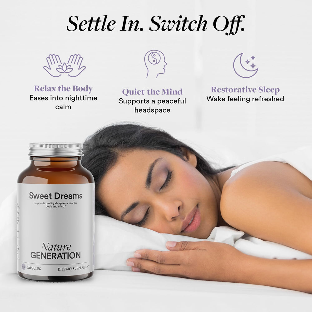 Nature Generation Organic Sleep Supplement capsules closeup ready for nightly use