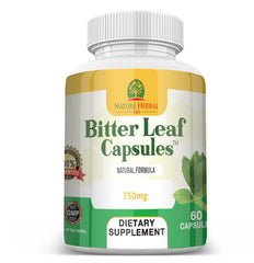 Nature Herbal Life Bitter Leaf Capsules bottle ready for convenient daily detox routine.