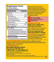Nature Made 150ct packaging offers long-lasting omega-3 supply.