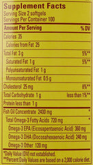 Nature Made Burp-Less Fish Oil 1200 mg softgels being poured for convenient serving