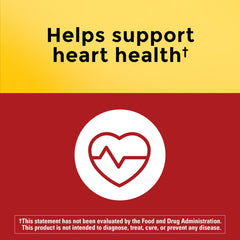 Nature Made CoQ10 ingredients closeup emphasizes gluten-free and no artificial flavors.