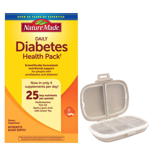 Nature Made Diabetes Health Pack packets for daily support and convenience.