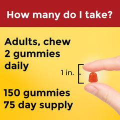 Nature Made Fish Oil Gummies gluten-free label visible.