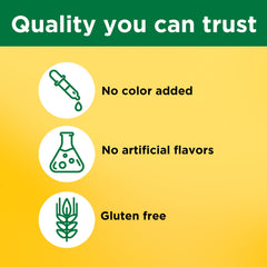 Nature Made gluten-free badge highlights clean label for sensitive diets.