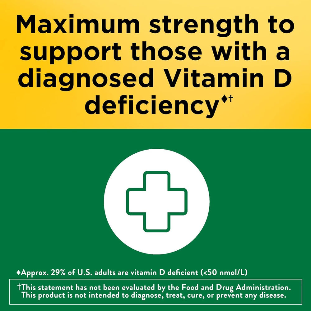 Pack of 2 Nature Made vitamin D3 bottles shown for convenient supplementation.