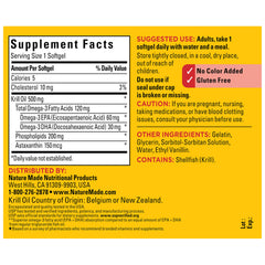 USP Verified Nature Made krill oil underscores quality and manufacturing standards.