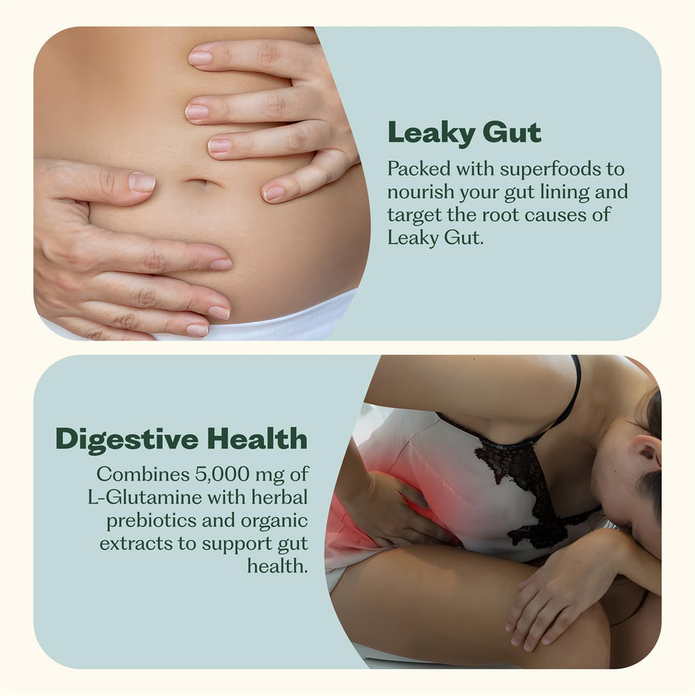 Nature M.D. GutConnect 365 powder dissolving in water for gut comfort