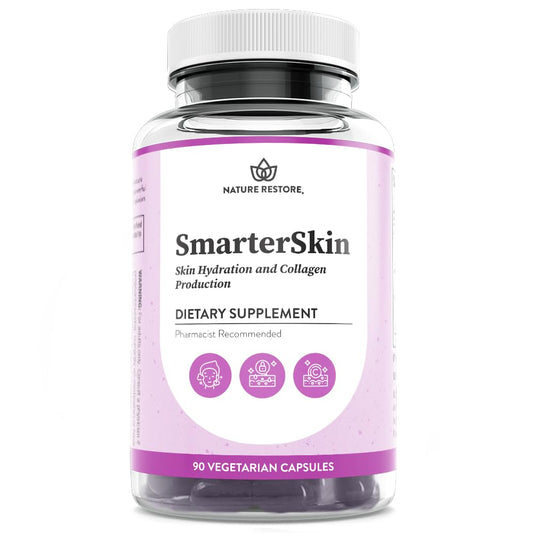 Nature Restore Smarter Skin bottle for daily nourishment and convenience.