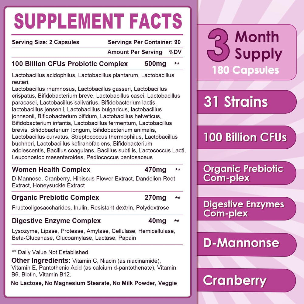 Nature Target D-mannose component adds urinary tract wellness to routine.