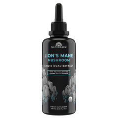Naturealm Lion’s Mane tincture bottle for daily focus