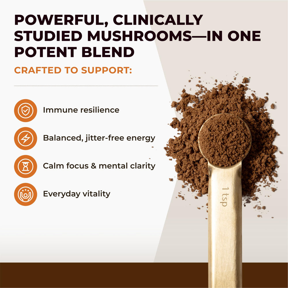Sacred 7 powder dissolving in hot coffee without flavor change.