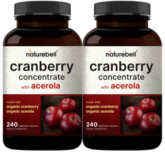 NatureBell 2Pack Cranberry Acerola bottle for a daily convenient wellness routine.