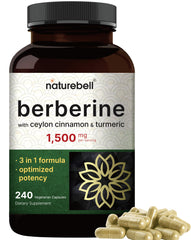 NatureBell Berberine bottle on a clean surface for daily wellness support