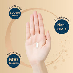 Unflavored NatureBell Creatine Capsules suitable for stacking with other supplements.