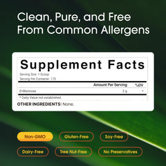 NatureBell label close-up emphasizing non-GMO and clean ingredients