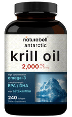 NatureBell Krill Oil mercury-free formula for clean omega-3 supplementation
