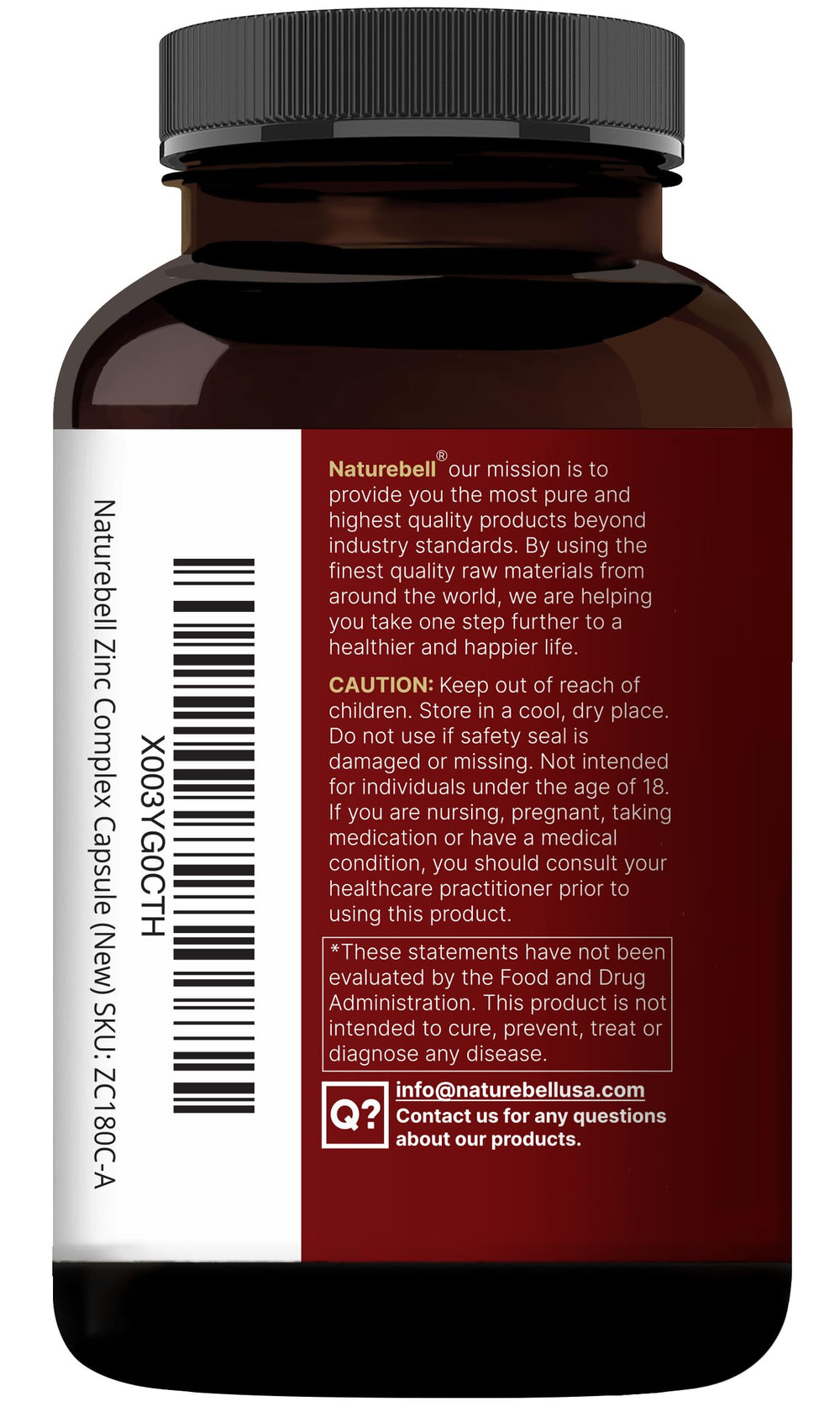 NatureBell lab-tested USA-made seal on packaging
