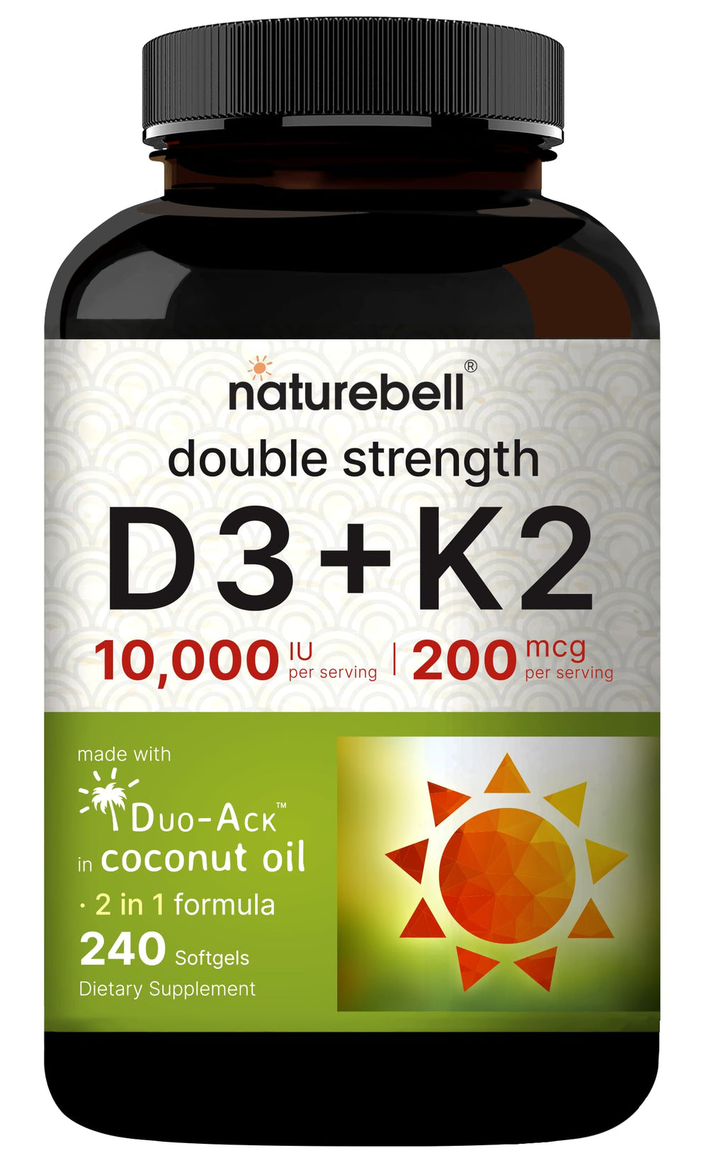 NatureBell packaging box with product branding and ingredients