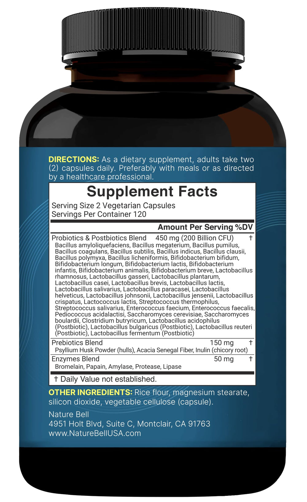 NatureBell lab-tested probiotic for safety and potency.