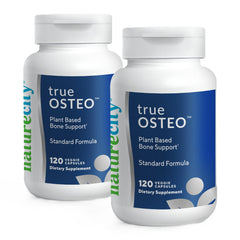 NatureCity True-Osteo bottle front with algae-based calcium for bone health.