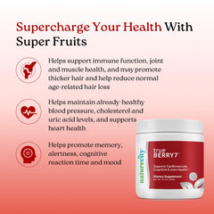 NatureCity TrueBerry7 elderberry extract close-up for immune-friendly flavor.