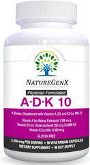 NatureGenX ADK10 on kitchen counter inspires daily immune and bone support.