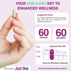 NatureGenX Just One Daily bottle packaging side view for convenience