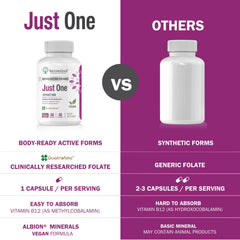 NatureGenX Just One Daily label notes iron free four month supply