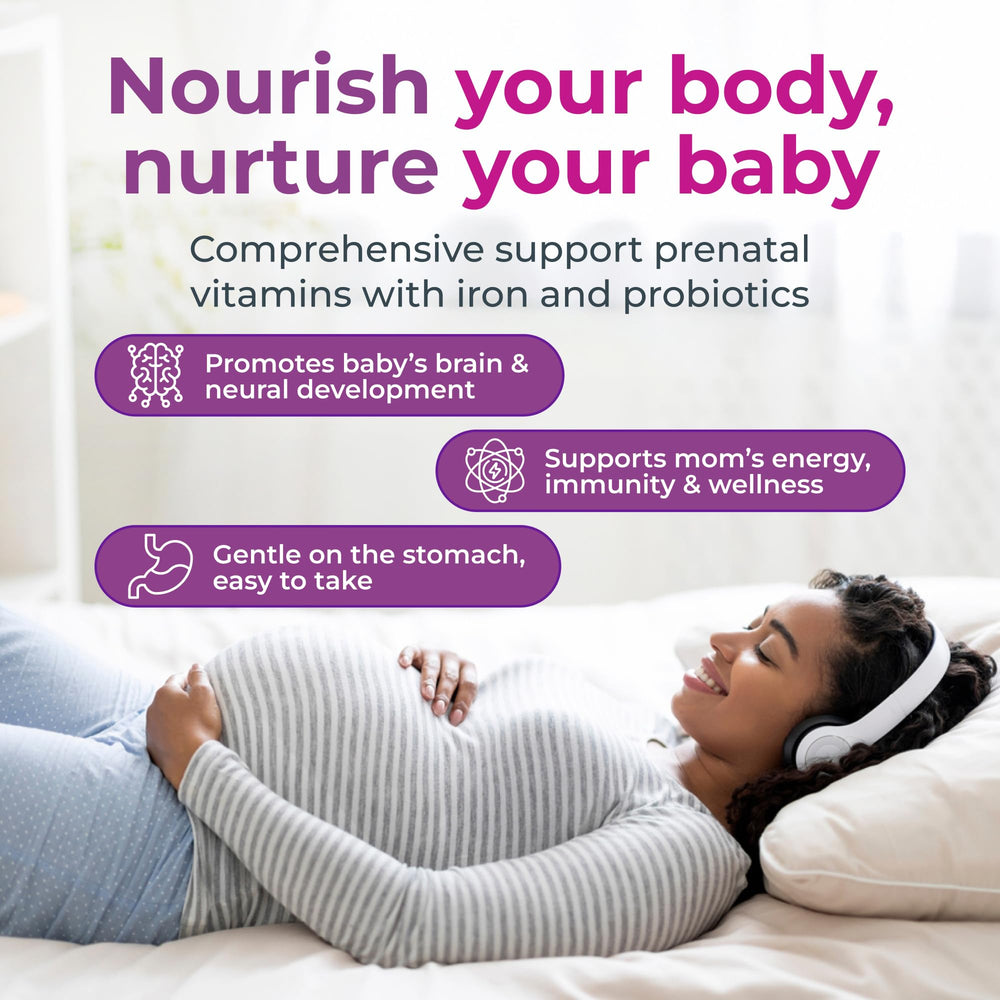NatureGenX Methyl Prenatal probiotic blend image communicates gut-friendly support during pregnancy