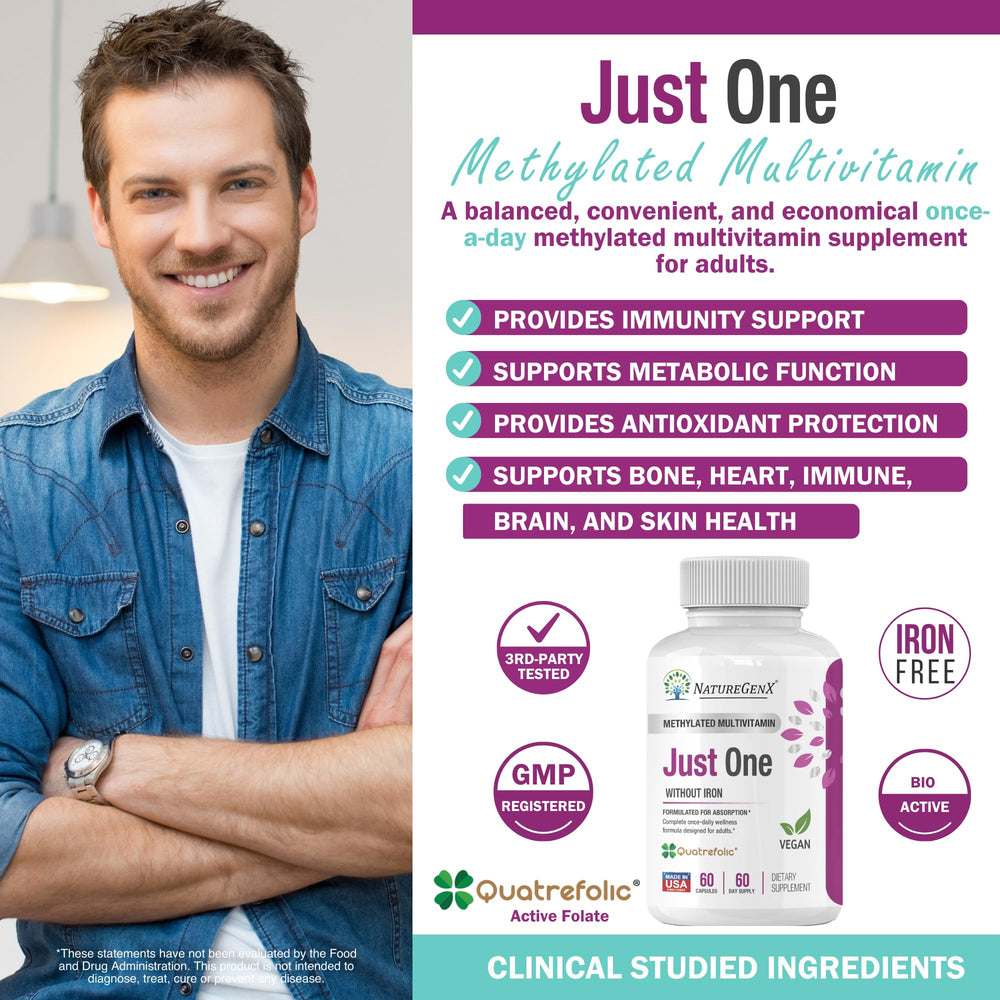 NatureGenX 5-MTHF methylfolate and B12 graphic for easy nutrient uptake.