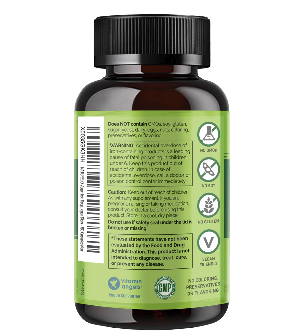 Naturelo bottle with scoop showing convenient at-home dosing