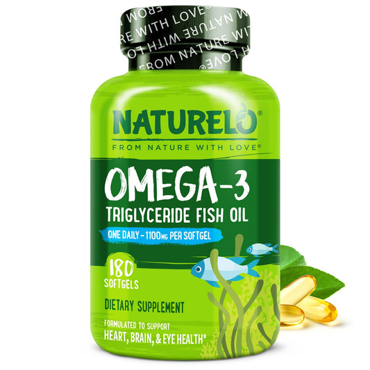 Naturelo Burpless Omega-3 bottle with lemon hint for daily omega-3 intake