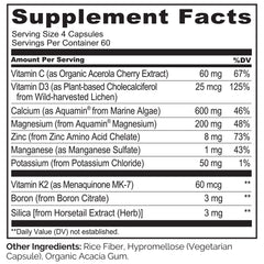 Naturelo calcium bottle pour illustrating easy daily mineral routine