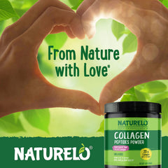 NATURELO Collagen Peptide Powder ingredients note non-GMO, dairy-free and gluten-free