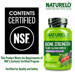 Naturelo marine algae calcium source label on bottle