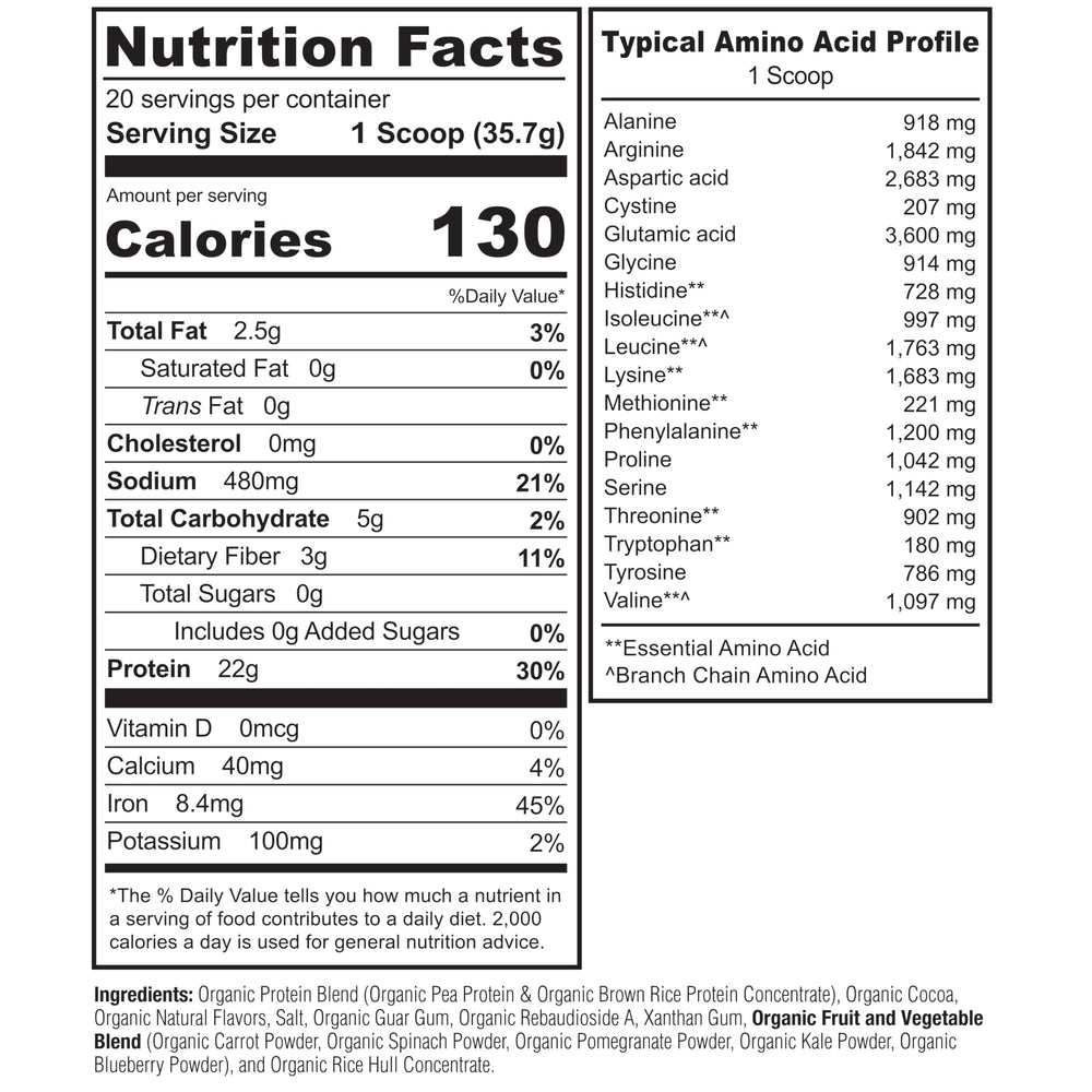 Image of Naturelo organic fruits and vegetables blended with protein powder
