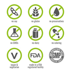 Naturelo plant-based ingredients image featuring D3 from lichen and E from sunflower.