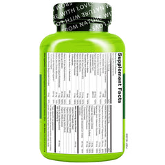 Naturelo certifications badge on postnatal multivitamin packaging