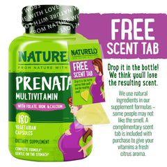 Naturelo Prenatal capsules lineup highlights chelated minerals for gentler digestion.