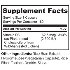 Close-up of Naturelo Vitamin D capsules, showing vegan D3 for daily bone health.