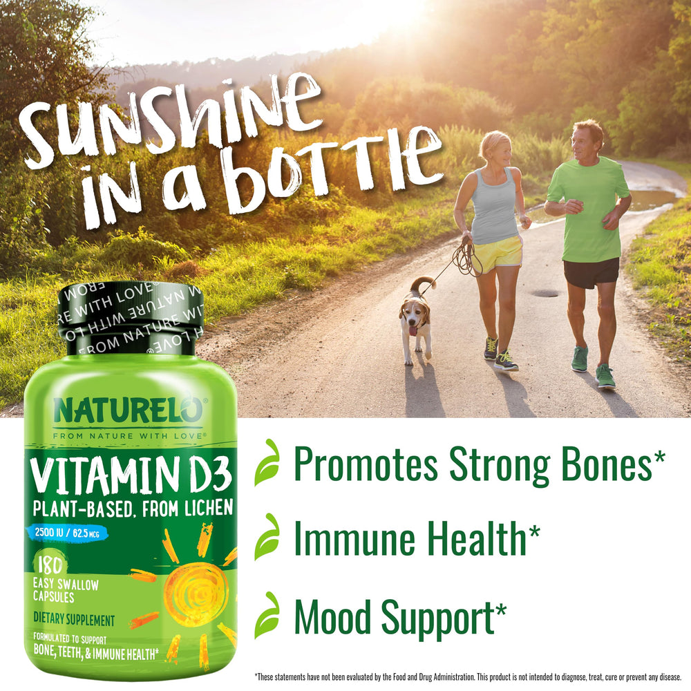 Naturelo Vitamin D pack of 2, convenient supply for ongoing daily use.