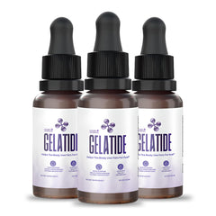 Nature’s NutriWave Gelatide liquid bottle for easy daily dosing.