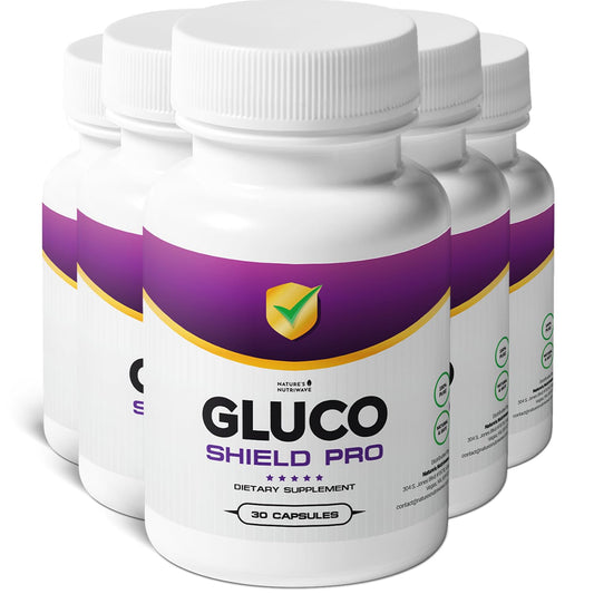 Nature's NutriWave GlucoShield Pro bottle front view, convenient daily support option.