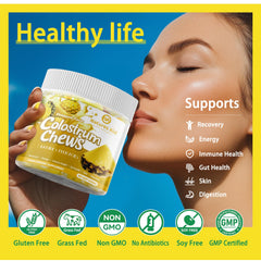 Natures Aid Colostrum Chews with Probiotics for immune and gut balance